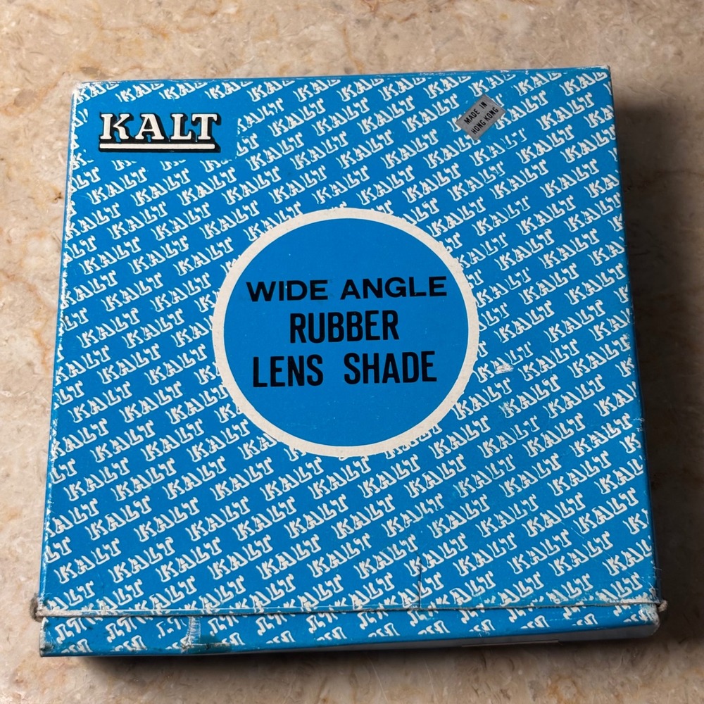 Kalt Wide Angle Rubber Lens Shade 49mm‎ Black Screw-in Hood Vintage Accessory